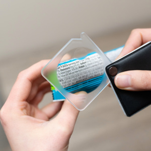 Loupe Premium à lentille extrême 3x/5x45mm, Mini Instrument optique acrylique pliable de poche noir - Product Image 4