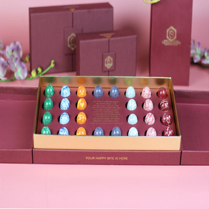 Boîte en papier carton vide pour cadeaux de mariage, emballage de luxe pour bonbons et chocolats, vente en gros, 10 pièces - Product Image 4