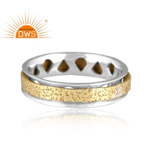 Handmade Design Fine Sterling Silver Unisex <b>Spinner</b> Band <b>Ring</b> Silver Jewelry For Women Gift For Her - Product Image 2