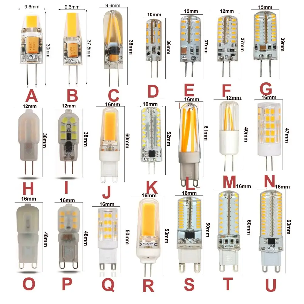 Bohlam Lampu Edison G9 Antik, Dapat Diredupkan 4W G9 Bohlam Led Rgb G4 Lampu G9