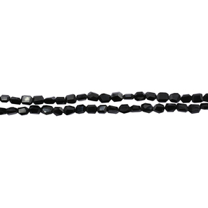 Onyx noir Step Cut Gemstones brin de perles en vrac pour bijoux avec des perles de pierre uniques - Product Image 4