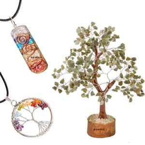 Arbre d'aventurine verte Chakra cristal pierre semi-précieuse décor à la maison cristaux de guérison arbre de cristal d'aventirine - Product Image 2