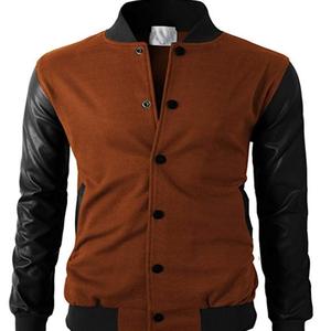 Blouson d'hiver unisexe avec fermeture éclair pour hommes College Letterman Baseball Varsity Jaket - Product Image 4