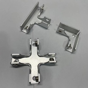 Suporte de vidro ajustável de alumínio, suporte de painel de vidro com canto de vidro de 4 formas, clipe de vidro, conector de painel acrílico - Product Image 5