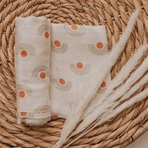 <b>Baby</b> <b>Muslin</b> Swaddle Blankets Neutral Printed <b>Baby</b> Shower Gift Custom 100% Organic Cotton - Product Image 2