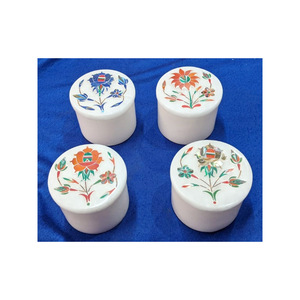 Decorative Marble Inlay Jewellery Box - Product Image 1