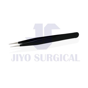 Pince à épiler pour extension de cils en acier inoxydable couleur plasma noir Instruments de beauté - Product Image 3