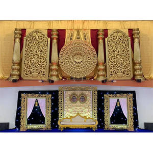 Meilleurs panneaux et piliers de décoration de scène de réception Cadres et piliers de décoration de mariage abordables Piliers de décoration de scène de mariage indien - Product Image 1