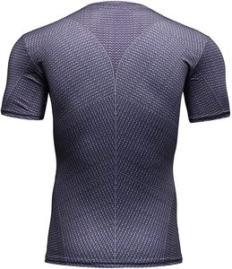 Camisa de compresión 100% poliéster, manga corta, venta al por mayor - Product Image 3