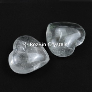 Natural Clear Crystals Puffy Heart - Product Image 1