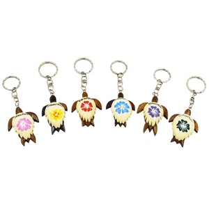 Vendita calda Souvenir Regalo Chiave Anello Su Misura Logo Catena Chiave Tartaruga Intagliato A <span class=keywords><strong>Mano</strong></span> Tartaruga di Legno Catena Chiave - Product Image 1