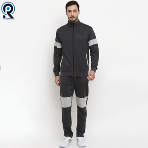 Chándal con logotipo personalizado de nuevo diseño, ropa deportiva transpirable de tejido de poliéster liso, chándales ajustados para hombre - Product Image 5