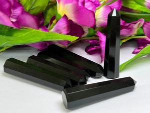 TOUR À CRAYONS TOURMALINE NOIRE NATURELLE TOUR JUMBO EN CRISTAL DE QUALITÉ SUPÉRIEURE en POINTS D'OBÉLISQUE DE STYLE FENG SHUI - Product Image 2
