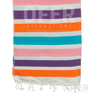 Toalla turca Seleron, toalla Pestemal Fouta Toallas Peshtemal Hammam Manta al por mayor-Estilo multicolor - Product Image 1