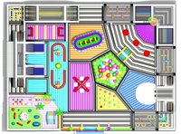 Parc d'attractions gonflable de 900 mètres carrés, parc d'attractions gonflable le plus populaire de 2019