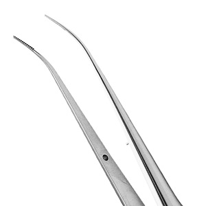 Pinces à tissus chirurgicales en acier inoxydable, pinces à tissus dentaires Semken, 6 pouces (15,2 cm), droites et courbées, approuvées CE, ISO - Product Image 2