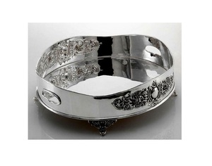 Plateau en métal doré et chocolat, pour décor et fête, articles de mariage, plateau de service en argent et de couleur antique, attrayant - Product Image 5