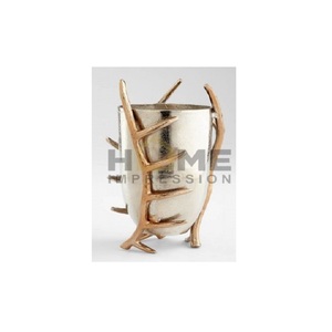 Nouveau vase à fleurs décoratif de conception de luxe en métal vase à fleurs d'or et d'argent pour les fournisseurs en gros à un prix attractif - Product Image 3