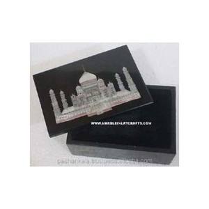 Exclusiva caja de Taj de mármol negro - Product Image 1