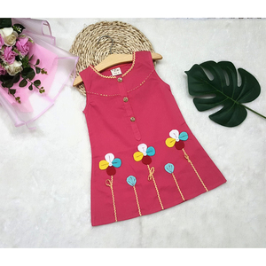 Mejor Precio Nueva Moda Verano Bebé Niña Vestido con Flores Mejor Exportación Calidad Niños Vestido a Granel - Product Image 5