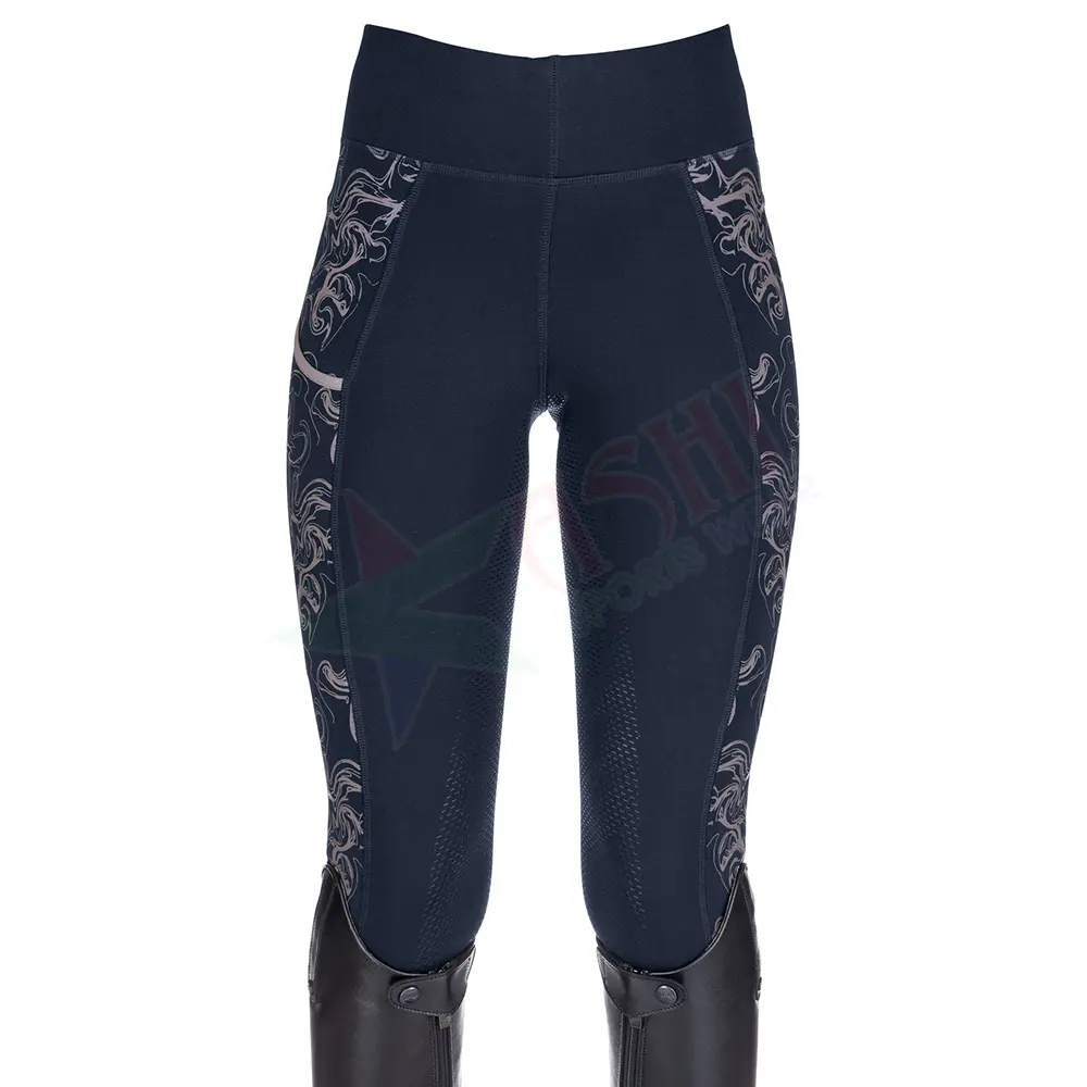 Leggings d'équitation sur mesure pour femmes, vente en gros, Leggings équestres pour femmes