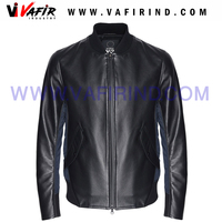Jaket Kulit Domba Asli Pria untuk Berkendara Motor, Bordir, Ramah Lingkungan, Tahan Angin, Tahan Air, Bernapas, Cepat Kering