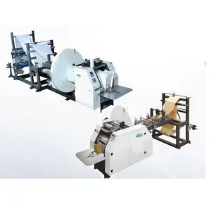 Máquinas de saco de papel da série v altamente automática para fazer o saco afiado da parte inferior do rolo de papel