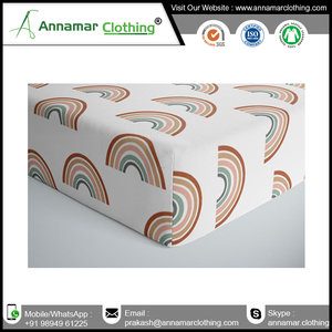 100% Breathable Organic Cotton Baby Bed <b>Sheet</b> Super Soft Machine Washable Muslin Fitted Crib <b>Sheet</b> - Product Image 6
