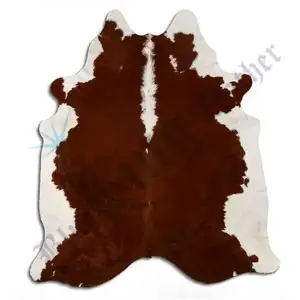 Genuine Cow Hide Skin Rugs Leather Brindle Cowskin Rug