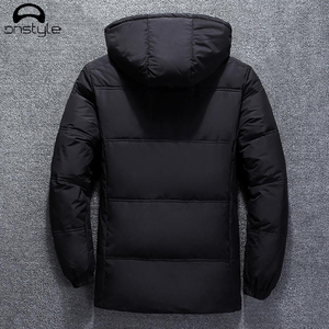 Veste matelassée décontractée pour homme de haute qualité, à capuche, non tissée, en polyester, pour l'hiver, avec des caractéristiques coupe-vent et écologiques - Product Image 3