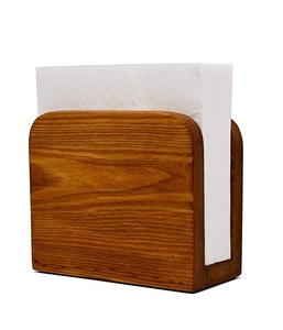 Porte-serviettes en bois maison et cuisine Table de bar de restaurant Porte-serviettes en bois en papier et porte-2 formes - Product Image 4