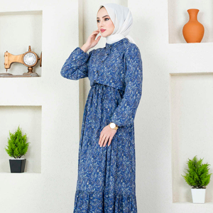 Robe de sécurité à motif de châle, vêtements islamiques, tenue turque modeste, Abaya tunique Hijab, mode - Product Image 2