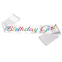 Ruban de satin personnalisé avec logo d'usine, pour la mariée, joyeux anniversaire, fille, concours de beauté, pour fête