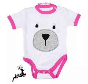 Combinaisons d'été pour bébés en coton biologique, douces, à manches courtes, unisexes, avec boutons-pression, écologiques, vente en gros, service OEM, Inde, Tirupur - Product Image 4