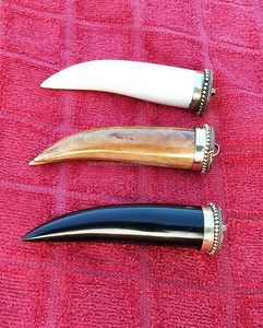 งาช้างจี้กระดูกฮอร์นธรรมชาติ100% จริงที่มีอยู่ในทุกขนาดที่กำหนดเองทิเบตเผ่าเนปาลโบฮีเมียนขนาดใหญ่งาฮอร์น - Product Image 5