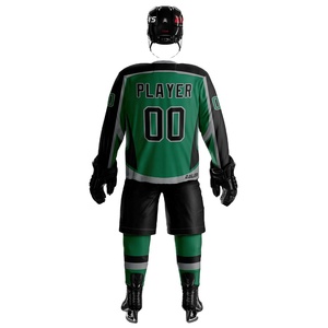 Uniformes de hockey sur glace 100% tissu polyester jeu de sportifs services OEM meilleure qualité pas cher nouveau Style conception de sublimation personnalisée - Product Image 4