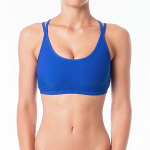 Gym Sports Fitness Women's Running Yoga Bra <b>Tops</b> Crisscross Straps Eco-Friendly Medium Support Custom Logo Crane Sports Bra - Product Image 1