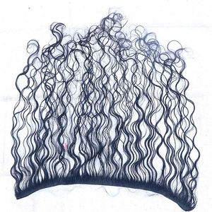 Extensión de cabello Remy indio crudo alineado con cutícula de templo virgen Paquetes de cabello rizado sin procesar con sensación de mano suave - Product Image 1