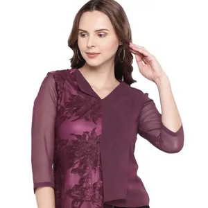 DESIGNER ASYMMETRIC TOP IN PURPLE