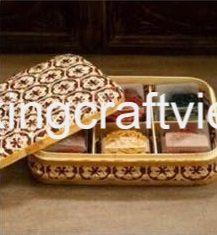 Boîte-cadeau en bambou naturel bon marché du VietNam, vente en gros de la boîte à gâteau de lune du fabricant de King Craft - Product Image 2