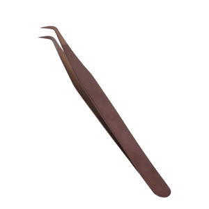 Pinzas para extensión de pestañas de Color marrón, pinzas de alta calidad con logo personalizado, de acero sin manchas - Product Image 5