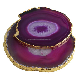 Modern Design Agate Coasters and Pads <b>Set</b> Irregular Flat Coasters for Home Decor and Dining Table for Restaurant Design - Product Image 6