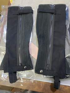 Original sur mesure Amara cuir véritable côtelé mince mollet femmes confortable demi-chaps élastique pour l'équitation - Product Image 5