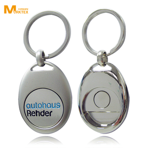 zinc ally printing trolley <b>coin</b> keychain, keyring - Product Image 5