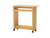 Maleisië Vervaardigd 2405 Houten Computerlaptop Tafel Ruimtebesparende Studiebalie Met Wielen Thuisschoolkantoor-Functies Opslag
