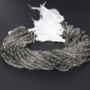 ลูกปัดควอตซ์เหลี่ยมเพชรพลอยประดับลายจุดสีดำธรรมชาติขนาด6มม. 7มม. จากผู้ผลิต - Product Image 3