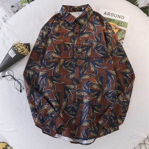 Chemise de plage en Polyester, avec boutons sur le devant, imprimé personnalisé, pour hommes, nouveau - Product Image 6