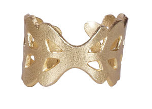 Rond de serviette de table en métal de designer Add-On élégant pour les tables de fête Article stocké - Product Image 4