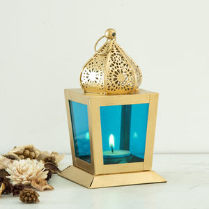 Oriental Metal/Glass Moroccan Design <b>Lantern</b> for Home <b>Christmas</b> Decorations Candle Holders and Jars - Product Image 6
