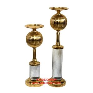 <b>Gold</b> Acrylic Stem <b>Candle</b> Holder Hot Selling Metal Crafted Decorative Handmade Metal <b>Candle</b> Holder for Decoration - Product Image 3